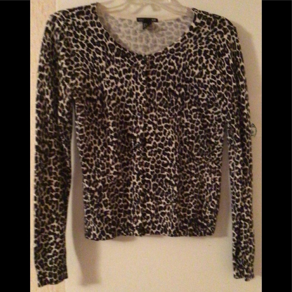 H&M Animal Print Cardigan